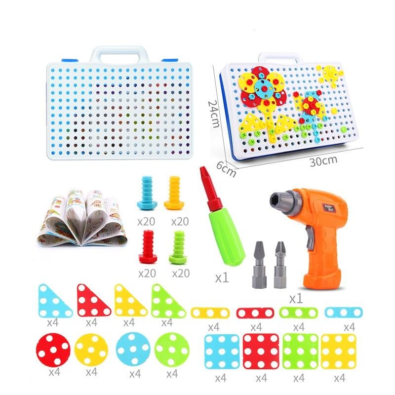 Educational Toy Electric Drill Screwing Puzzle