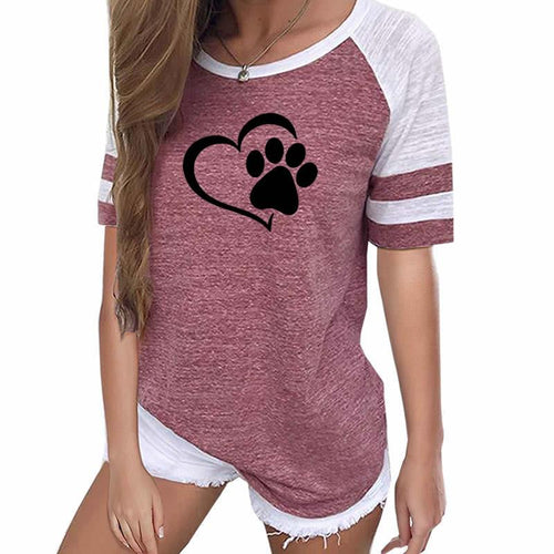 Love Dog Paw Women's Top