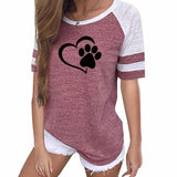 Love Dog Paw Women's Top