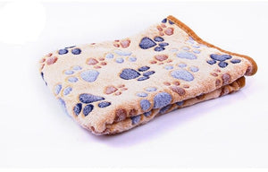 Cute Floral Pet Sleep Warm Paw Print