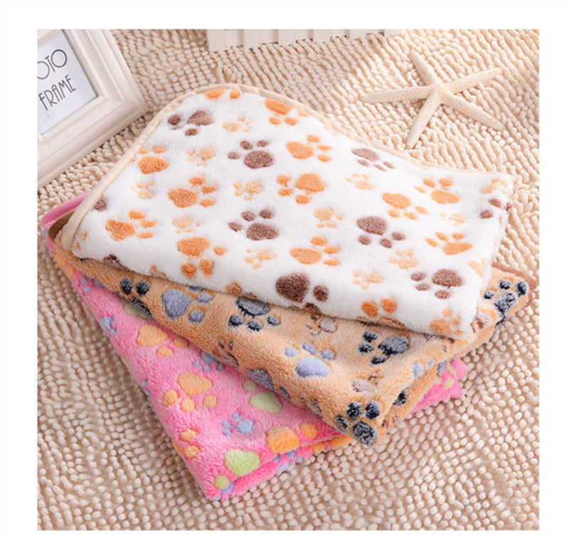 Cute Floral Pet Sleep Warm Paw Print