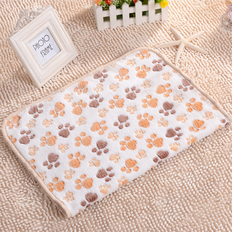 Cute Floral Pet Sleep Warm Paw Print