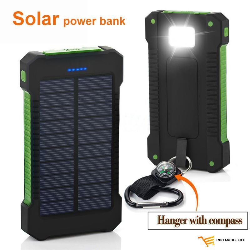 Solar Charger Power Bank - Instashop Life