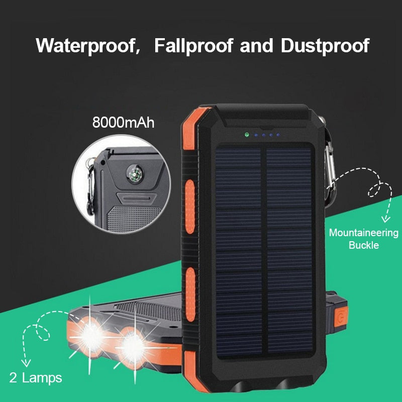 Solar Charger Power Bank - Instashop Life