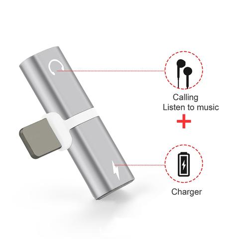 Dual iPhone Charge and Audio Adaptor